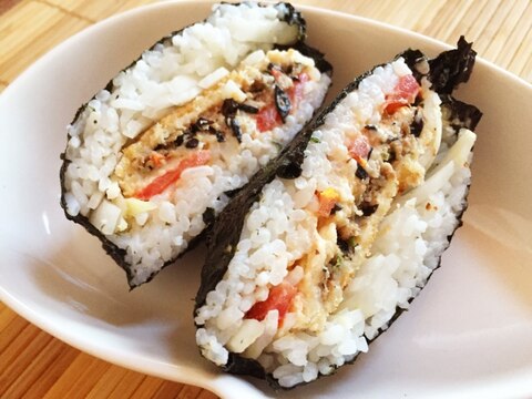 リメイク！パン粉焼きのおにぎらず